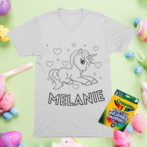 Unicorn Coloring T Shirts