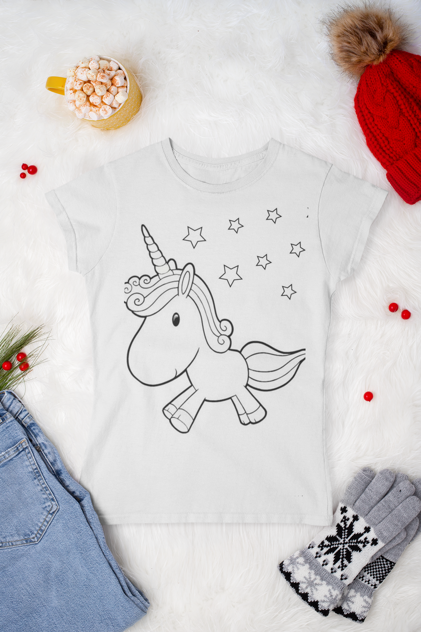 Unicorn Coloring T Shirts