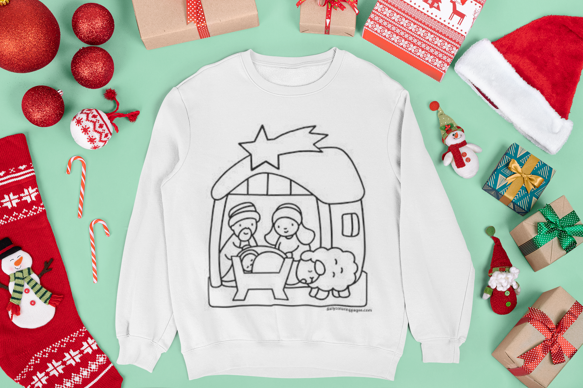 Jesus Birthday Coloring T Shirts