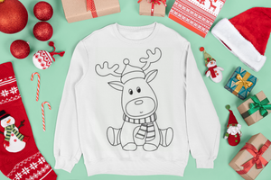 Reindeers Coloring T Shirt