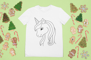 Unicorn Coloring T Shirts